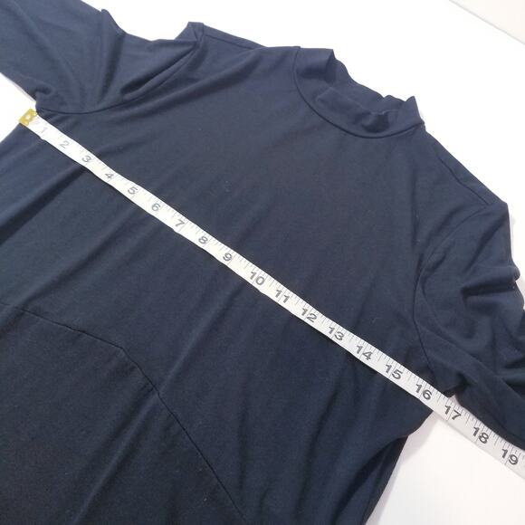 J.Jill Wearever Collection Black Mock Neck Long Sleeves Maxi Dress - Picture 4 of 11